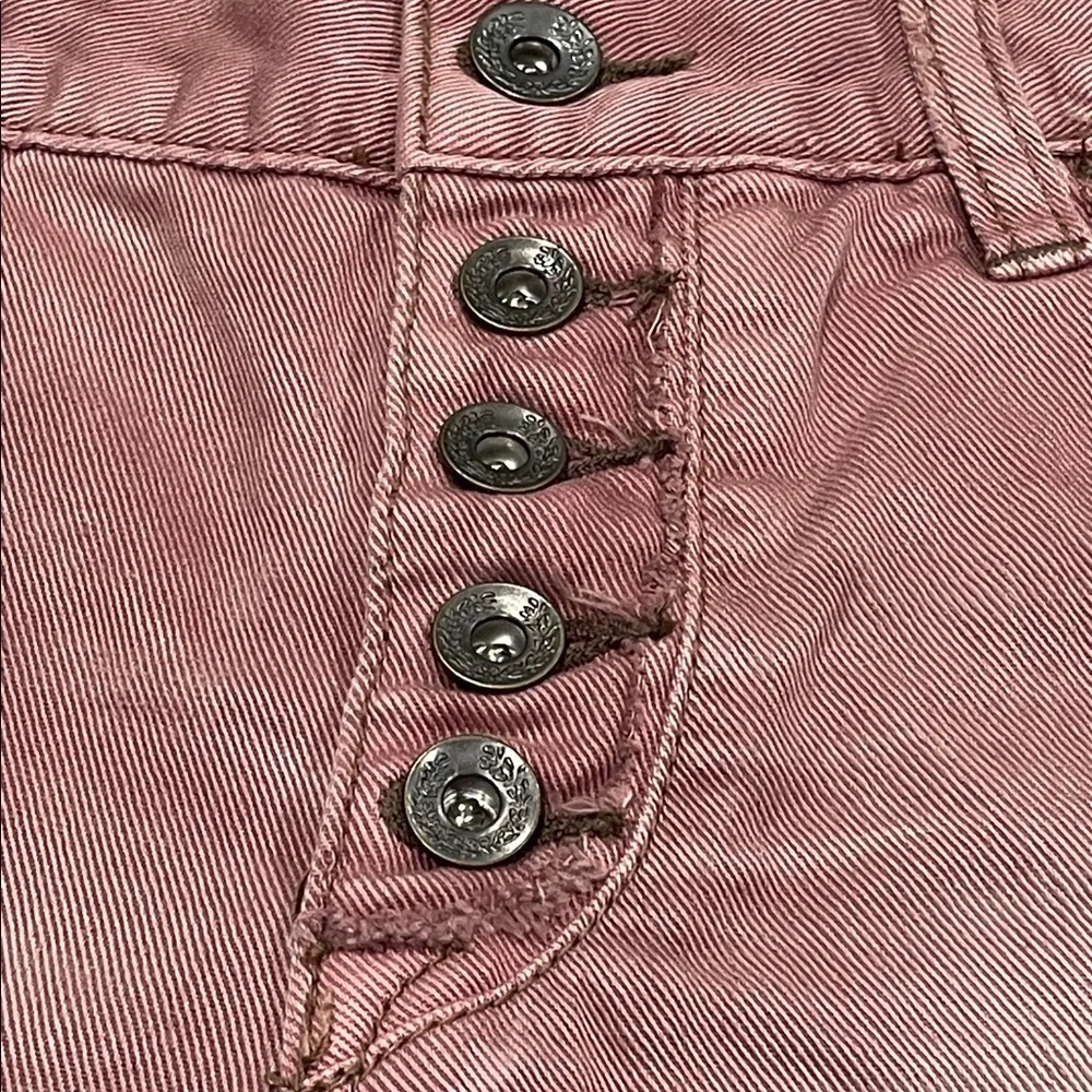 Free People Denim Jean Ash Pink Shorts Size W 25 - Picture 4 of 5